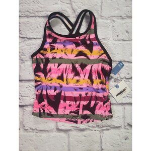 Arizona Jean Co Girls Size XXS 4/5 Multi-Color Tankini Swimsuit Top